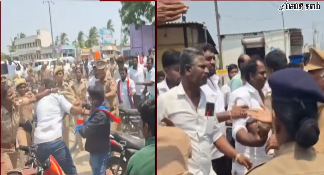 "திமுக Vs விசிக.. வரலாற்றில் இல்லாத மகா மோதல்: நடுரோட்டில் பறந்த கற்கள்.. பெரம்பலூரில் அரங்கேறிய அதிர்ச்சி காட்சி!"