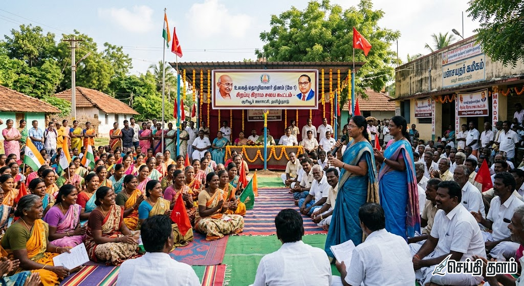 உலக உழைப்பாளர் தினம்: தமிழகம் முழுவதும் கிராம சபை கூட்டங்கள்; தலைவர்கள் வாழ்த்து!