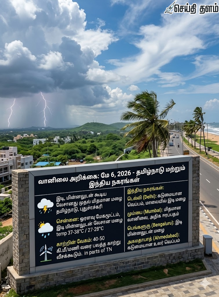 இன்று மழை வருமா? வெயில் வாட்டுமா? இன்றைய வானிலை நிலவரம்!