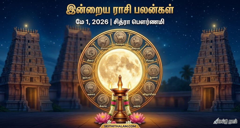 இன்றைய ராசி பலன்கள் - மே 1, 2026