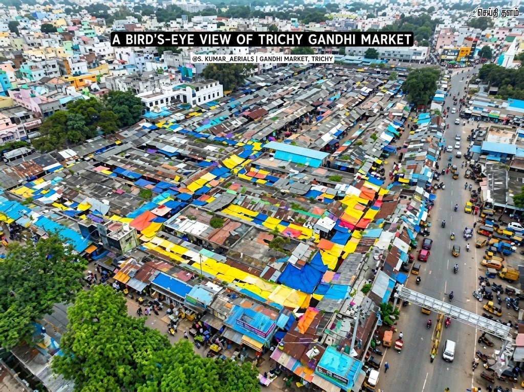 திருச்சி காந்தி மார்க்கெட் டிராபிக் ஜாம்: ‘நரக வேதனை’ என மக்கள் குமுறல்
