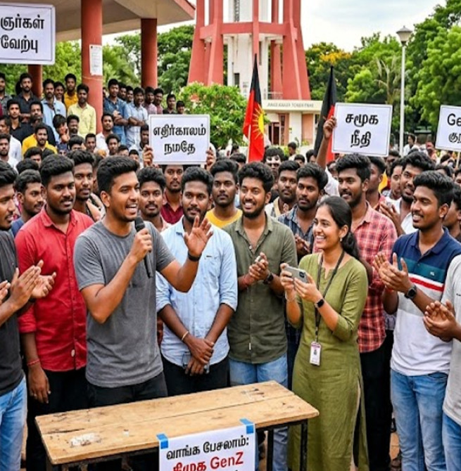 "வாங்க பேசலாம்" - அண்ணா டவரில் தொடங்கிய DMK GenZ அலை! திக்குமுக்காடும் இளைஞர்கள்.. தலைமை கையில் எடுக்குமா?