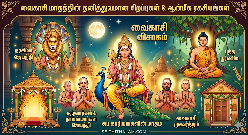 வைகாசி மாதத்தின் ஆன்மீக ரகசியங்களும் சுப பலன்களும்!