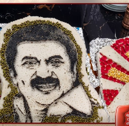 30 கிலோ ராட்சச இட்லி! தத்ரூபமாக செதுக்கப்பட்ட மு.க.ஸ்டாலின் உருவம்
