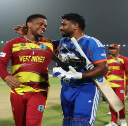 இந்தியா vs வெஸ்ட் இண்டீஸ் 2வது டி20: சஞ்சு சாம்சன் விளாசல் வீண், ஷாய் ஹோப் சதத்தால் வெஸ்ட் இண்டீஸ் அபார வெற்றி!